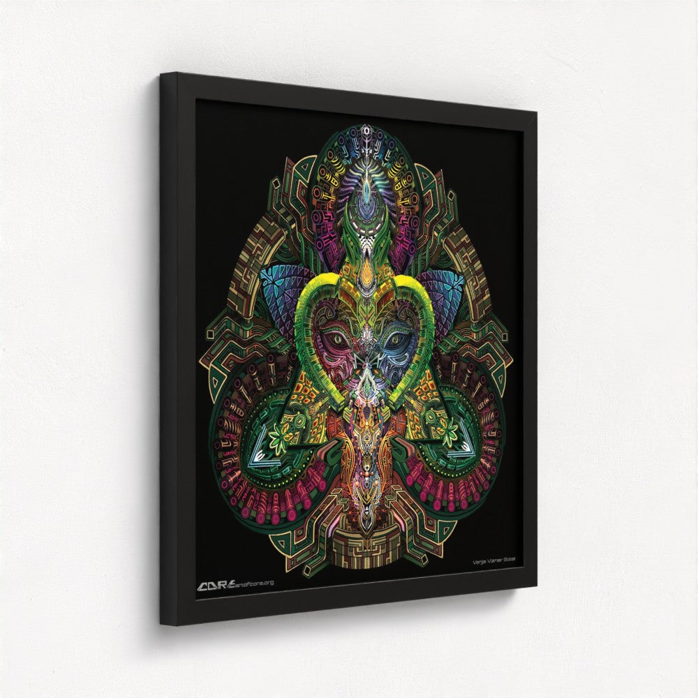 16x16 in | 41x41 cm Black