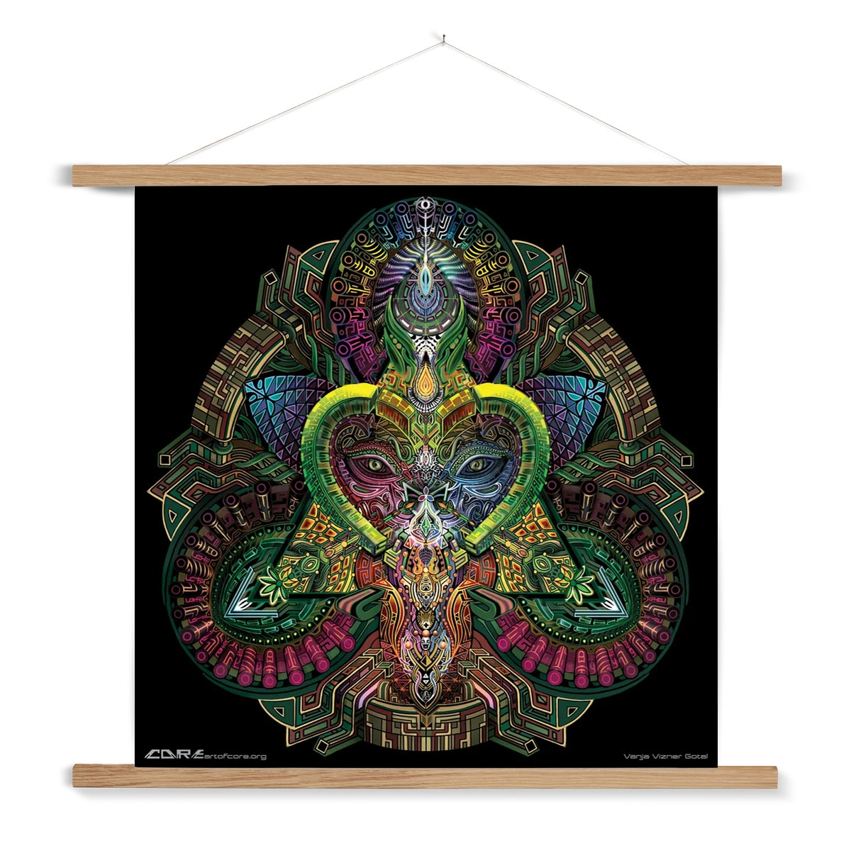 28x28 in | 71x71 cm Natural