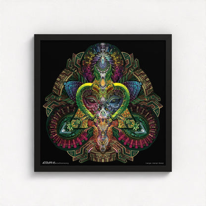 16x16 in | 41x41 cm Black