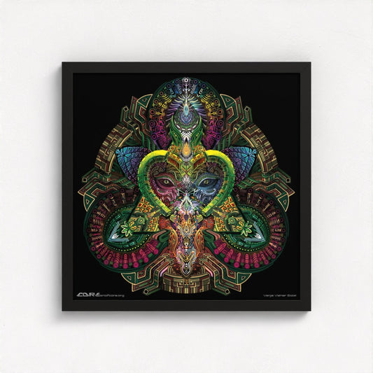 16x16 in | 41x41 cm Black