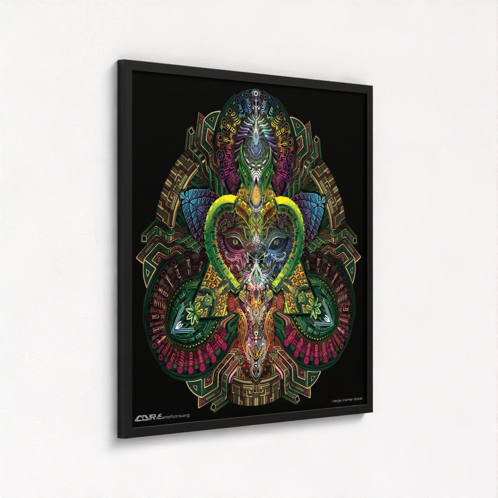 28x28 in | 71x71 cm Black